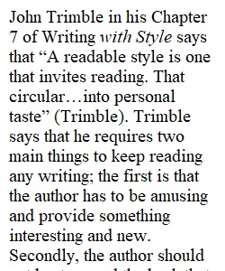 John Trimble Chap 7 Writing with Style